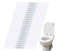 Affrolling 3000 tiras de papel desinfectadas para asiento de inodoro de 16-1/2 pulgadas de ancho x 1-1/2 pulgadas, tiras de bandas de asiento de inodoro, tiras de inodoro desinfectadas azules y