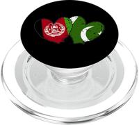 Afganistán Pakistán Corazón Banderas Cultura Afgana Pakistaní PopSockets PopGrip para MagSafe