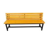 AFGFGHES Banco De Parque Banco Banco Área De Descanso Taburete For Cambiar Zapatos Banco Trasero De Madera Maciza Patio Al Aire Libre Asiento Cuadrado Silla De Fila De Parque Bancos De Patio(A 150CM)
