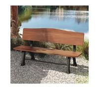 AFGFGHES Banco De Parque Silla De Parque Banco De Descanso Al Aire Libre Patio Asiento De Aluminio Fundido Tira De Respaldo De Ocio Comunitario Al Aire Libre Bancos De Patio(B 180CM)