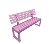 AFGFGHES Banco De Parque Silla De Parque Totalmente De Madera Maciza, Banco De Exterior Simple con Respaldo, Adecuado for Terrazas Y Jardines Junto A La Piscina Bancos De Patio