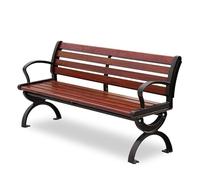 AFGFGHES Banco De Parque Silla Larga for Exterior, Silla for Parque al Aire Libre, Banco de jardín, Banco Cuadrado de aleación de Aluminio for Ocio Bancos De Patio(B)