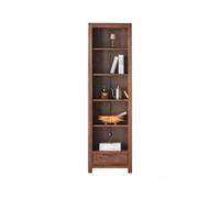 AFGFGHES Estantería para Libros Estante De Almacenamiento Simple, Gabinete De Piso De Estudio, Estantería De Pared Integrada Retro, Estantería De Roble Estantes De Almacenamiento(S:55CMX32CMX190CM)