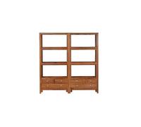 AFGFGHES Estantería para Libros Estantería de Madera, Estante for Libros de Estudio de Estilo Chino, gabinete de Almacenamiento, gabinete bajo for Piso Estantes De Almacenamiento