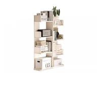 AFGFGHES Estantería para Libros Estantería de Madera Maciza, Estante de Almacenamiento de Cactus Blanco Estilo Crema, Estante de exhibición for Esquina del hogar Estantes De Almacenamiento(100cm)