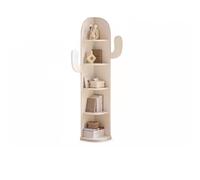 AFGFGHES Estantería para Libros Estantería esquinero Estantería de Pared a Techo Estante esquinero Gabinete esquinero Blanco Estilo Crema Gabinete Lateral Estantes De Almacenamiento