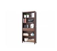AFGFGHES Estantería para Libros Estantería Moderna de Roble for el hogar, estantería Totalmente de Madera Maciza, Vitrina, estantería nórdica Simple Estantes De Almacenamiento(B)