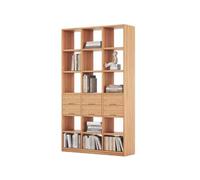 AFGFGHES Estantería para Libros Estantería Simple De Madera Maciza, Estante De Almacenamiento De Pie For Sala De Estar, Vitrina De Entrada, Librería De Celosía Multicapa Estantes De Almacenamiento