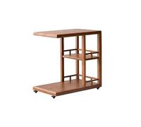 AFGFGHES Mesa Auxiliar para Sofá Mesa Auxiliar de Madera for sofá, Mueble Lateral Chino, Mesa esquinera con Carrito Mesa Auxiliar para Sala De Estar