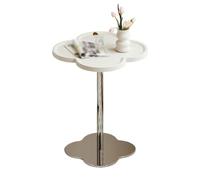 AFGFGHES Mesa Auxiliar para Sofá Mesa De Salón Auxiliar For Sofá Estilo Crema, Mesita De Noche Sencilla Y Creativa For Cafetería Pequeña Y Moderna Mesa Auxiliar para Sala De Estar