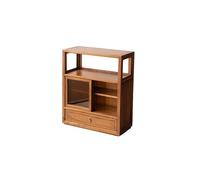 AFGFGHES Mesa Auxiliar para Sofá Sofá Chino de Madera, Mesa Auxiliar, gabinete Lateral, gabinete de Almacenamiento, Ventana salediza, gabinete Lateral de té Zen Mesa Auxiliar para Sala De Estar