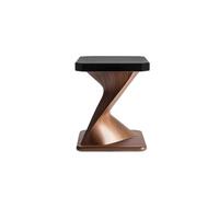 AFGFGHES Mesa auxiliar pequeña creativa de madera maciza, mesa auxiliar para sala de estar, sofá, mesa de centro pequeña, mesita de noche cuadrada, mesa de esquina, mesas de sala de estar