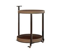 AFGFGHES Mesa De Centro Pequeña Mesa Auxiliar de Cuero Italiano con Forma de Silla de Montar for Sala de Estar, sofá pequeño, mesita de Noche Redonda for el hogar Mesas De Salón