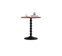 AFGFGHES Mesa De Centro Pequeña Mesa Redonda pequeña de Madera Maciza Retro, mesita for café de Sala de Estar, sofá for el hogar, Mesa Auxiliar, mesita de Noche for Dormitorio Mesas De Salón