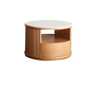 AFGFGHES Mesa De Centro Pequeña Pequeño Apartamento, Losa De Roca Sencilla, Mesa De Centro De Madera Maciza, Estilo Tronco, Sala De Estar del Hogar Mesas De Salón(A)