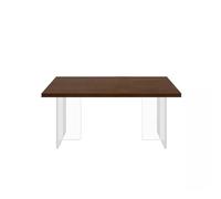 AFGFGHES Mesa De Comedor Mesa De Comedor De Madera Maciza Estilo Retro For Sala De Estar, Mesa De Comedor Suspendida De Acrílico Simple, Estilo Retro De Mediados De Siglo Mesa De Cocina