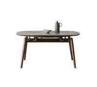 AFGFGHES Mesa De Comedor Mesa De Comedor De Madera Maciza Sencilla De Estilo Nórdico, Mesa De Comedor De Pizarra Plegable Retráctil Creativa For El Hogar Mesa De Cocina(M:130CMX75CMX75CM)