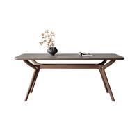 AFGFGHES Mesa De Comedor Mesa De Comedor Sencilla Y Moderna De Madera Maciza For El Hogar, Mesa De Comedor De Pizarra Mate Gris For Apartamento Pequeño Mesa De Cocina