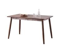 AFGFGHES Mesa De Comedor Mesa De Comedor Sencilla Y Pequeña For El Hogar, Mesa De Comedor Nórdica De Madera Totalmente Maciza, Color Nogal, For Apartamento Mesa De Cocina