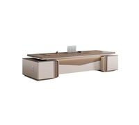 AFGFGHES Mesa De Oficina Escritorio de Gerente, Escritorio de Jefe, gabinete de Oficina Moderno, Escritorio Grande y bajo Escritorio con Almacenamiento