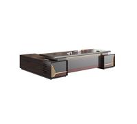 AFGFGHES Mesa De Oficina Escritorio de liderazgo del Presidente del Jefe Muebles de Oficina del Presidente Escritorio Ejecutivo Escritorio con Almacenamiento