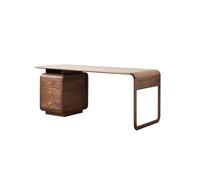 AFGFGHES Mesa De Oficina Escritorio de Madera Maciza for caligrafía, Banco de Trabajo Moderno, Ideal for Estudio de Oficina. Escritorio con Almacenamiento(160cm)