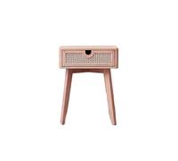 AFGFGHES Mesitas De Noche Aparador de Comedor de ratán de Madera nórdica, Armario de Almacenamiento Multifuncional, mesita de Noche for Dormitorio de Familia Muebles De Dormitorio