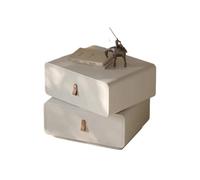 AFGFGHES Mesitas De Noche Mesita De Noche Giratoria, Mesita De Noche De Gran Capacidad, Madera Maciza, Sencilla Y Creativa Muebles De Dormitorio