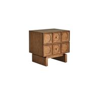 AFGFGHES Mesitas De Noche Mesita De Noche Mesa Auxiliar Nórdica De Madera Maciza De Nogal Muebles De Dormitorio