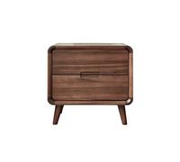 AFGFGHES Mesitas De Noche Mesita de Noche Moderna de Nogal con cajones y Mueble for Dormitorio y Sala de Estar (52 x 42 x 48 cm) Muebles De Dormitorio