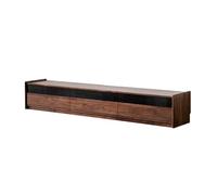 AFGFGHES Mueble De TV 180cm Centro de Entretenimiento de Nogal para Hogar, Armario Almacenaje Minimalista para Salón, Consola de Pie Consolas De TV para Sala De Estar(180x45x40cm)