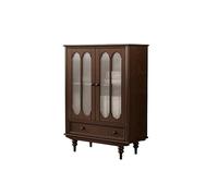 AFGFGHES Mueble para Licores Estante de exhibición de Pared de Madera Maciza Retro for Sala de Estar, Vitrina de Vidrio for Vino Tinto Armario De Almacenamiento