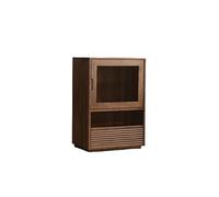 AFGFGHES Mueble para Licores Mueble Barro Madera Maciza & Mesilla Sofá de Nogal, Almacenaje Compacto para Pisos Pequeños (Salón/Dormitorio) Armario De Almacenamiento
