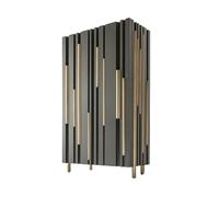 AFGFGHES Mueble para Licores Vitrina de Cristal Sencilla for vinos, Mueble de Comedor de Acero Inoxidable for Sala de Estar, Vitrina Decorativa for vinos tintos. Armario De Almacenamiento(1.0m)