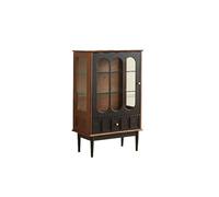 AFGFGHES Mueble para Licores Vitrina Retro de Madera Maciza for Pared, Ideal for Sala de Estar, Dormitorio, recibidor, etc. Armario De Almacenamiento