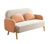 AFGFGHES Sofá pequeño de tela para departamento pequeño y moderno para sala de estar, tienda de ropa, dormitorio, individual, doble, tres personas, sofá pequeño para sala de estar (A,110 cm)