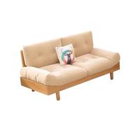 AFGFGHES - Sofá pequeño de tela simple para el hogar, apartamento pequeño, sala de estar, pequeño sofá de madera maciza para el salón