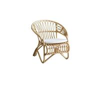 AFGFGHES Sofá Pequeño Silla de ratán, sofá pequeño de Madera, Silla nórdica con Respaldo for balcón, Silla de ratán for el hogar Sofás para Sala De Estar