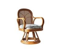 AFGFGHES Sofá Pequeño Sillón de ratán for Ocio, sofá, salón de té, balcón, Respaldo, sillón reclinable Giratorio de ratán for el hogar Sofás para Sala De Estar