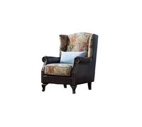 AFGFGHES Sofá Pequeño Sillón Individual con Respaldo Alto for Sala de Estar, Dormitorio, Estudio, Taburete de Cuero Sofás para Sala De Estar