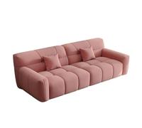 AFGFGHES Sofá pequeño sofá color crema pequeño apartamento moderno simple caramelo tela sofá sala de estar color crema sofás para sala de estar (C,260 cm)
