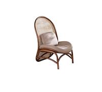 AFGFGHES Sofá Pequeño Sofá pequeño de Madera de ratán for el hogar, Sala de Estar, sillón reclinable Individual, Respaldo de ratán Sofás para Sala De Estar