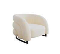 AFGFGHES Sofá Pequeño Sofá Sherpa Sencillo Y Moderno, Silla Individual De Estilo Crema Informal For Sala De Estar Y Dormitorio Sofás para Sala De Estar