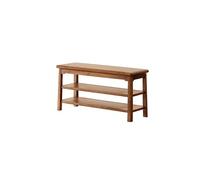 AFGFGHES Taburete De Entrada Banco de Zapatos de Entrada de Madera, Puerta, Zapatero Multicapa for el hogar, Sala de Estar, Porche, Banco de Zapatos Taburete para Cambiar Zapatos(B-90x32x45.7cm)