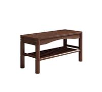 AFGFGHES Taburete de entrada de madera maciza para cambiar zapatos, taburete para puerta del hogar, zapatero, banco, zapatero, de madera maciza, taburete para cambiar zapatos (B)