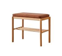 AFGFGHES Taburete De Entrada Taburete con Cojín Suave For Puerta del Hogar, Taburete For Cambiar Zapatos De Madera Maciza, Taburete For Zapatos Taburete para Cambiar Zapatos