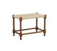 AFGFGHES Taburete De Entrada Taburete Nórdico Creativo Medieval De Madera Maciza con Cuerda For Cambiar Zapatos, Reposapiés Sencillo For El Hogar Y La Sala De Estar Taburete para Cambiar Zapatos(A)