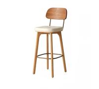 AFGFGHES Taburete Silla De Bar con Respaldo De Madera Maciza, Estilo Nórdico Simple, Bar, Cafetería, Restaurante, Silla Alta Taburete Alto