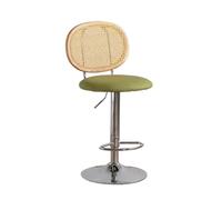 AFGFGHES Taburete Silla De Bar De Ratán Creativa Y Moderna, Silla Alta Giratoria con Isla For El Hogar Taburete Alto(A)