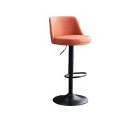 AFGFGHES Taburete Silla de Cocina Moderna, Ligera, de Lujo, for el hogar, con Respaldo Giratorio y elevación de 60-80 cm, Taburete de Bar, Silla Alta de Hierro Taburete Alto(E)